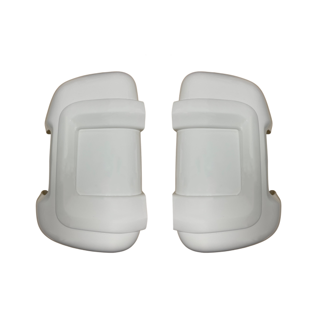 Milenco Motorhome Mirror Protectors White Pair Short Arm