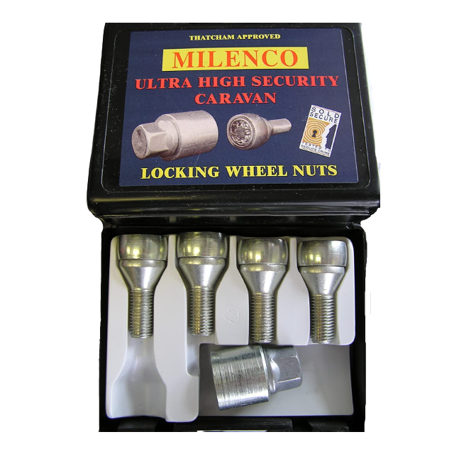 Milenco Ultra High Security Caravan Locking Wheel Nuts