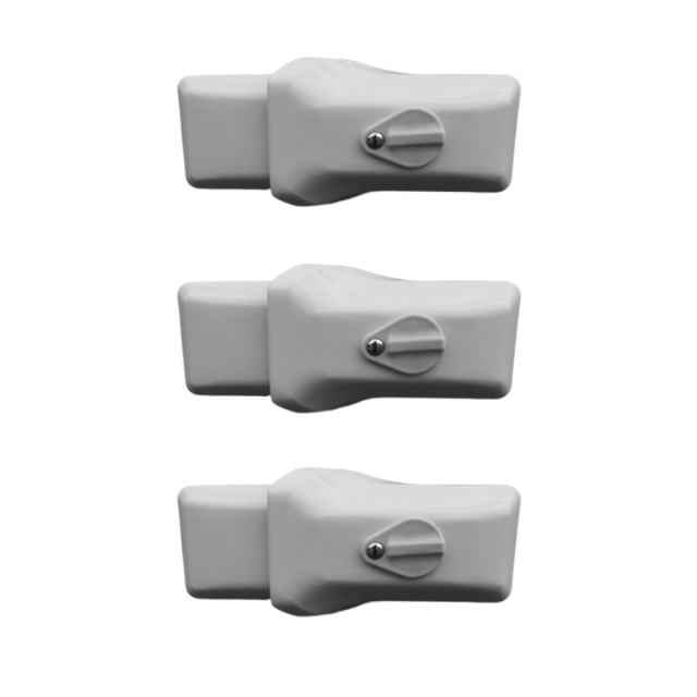 Milenco High Security Van Door Locks Triple Pack White