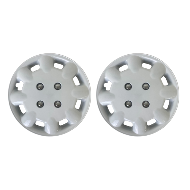 Milenco 333W White 13" Caravan Pair Wheeltrims