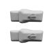 Milenco High Security Van Door Locks White Twin Pack