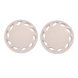 Milenco 13" Caravan Wheel Trims Pair Glace Magnolia