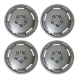Milenco 16" Motorhome Wheel Trims Silver Pack of 4